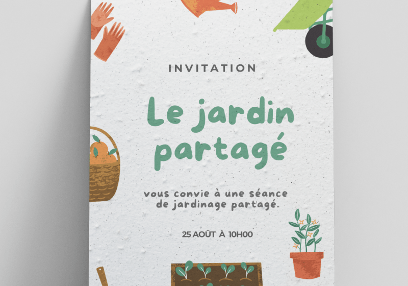 Carte à planter pour fleuriste