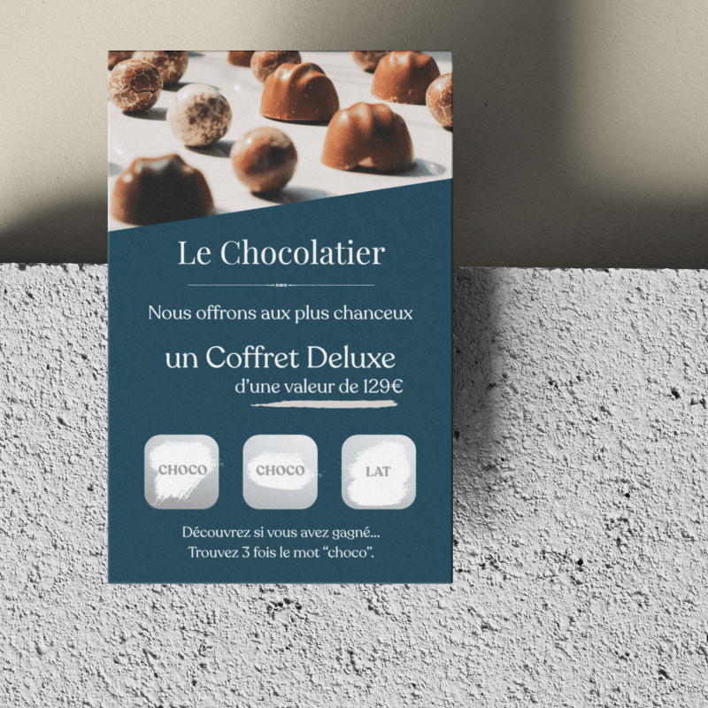 Jeu de grattage personnalisé