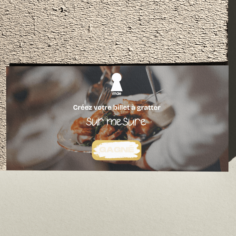 Billet à gratter sur mesure