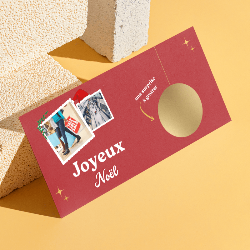 Billet à gratter sur mesure