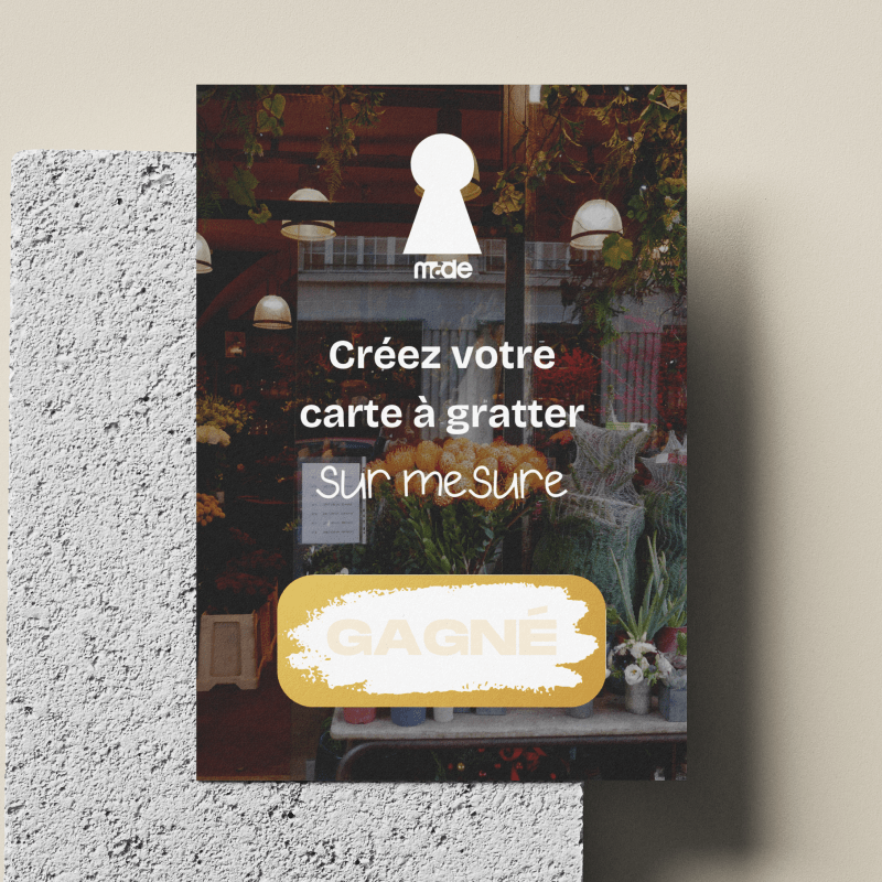 Carte à gratter sur mesure