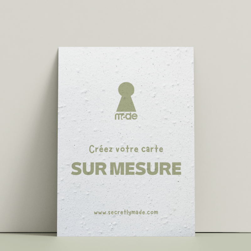 Cartes à planter Sur Mesure