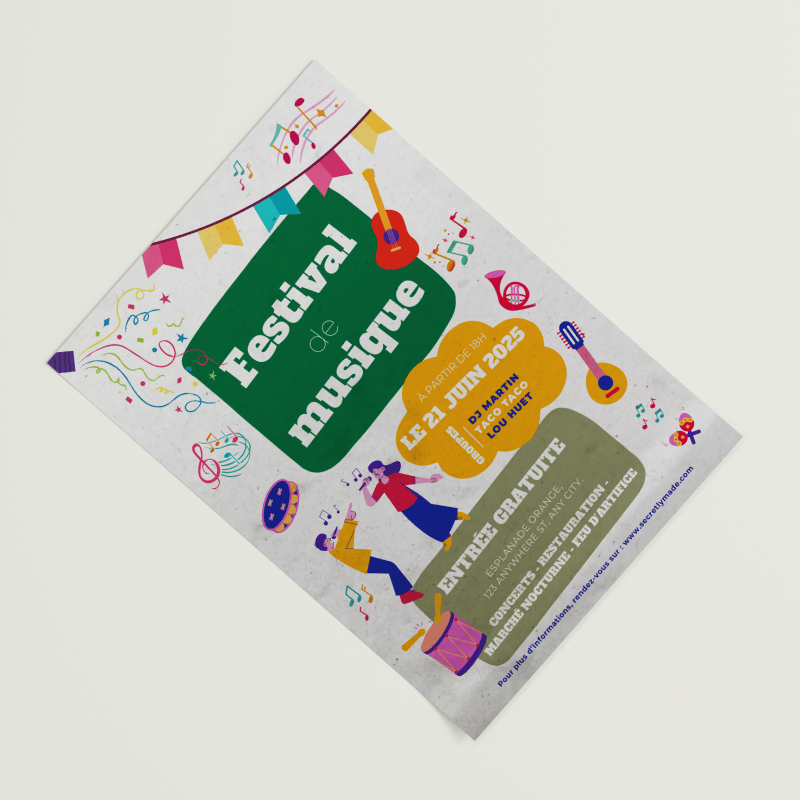 Flyer à planter A4 - 21 x 29,7 cm