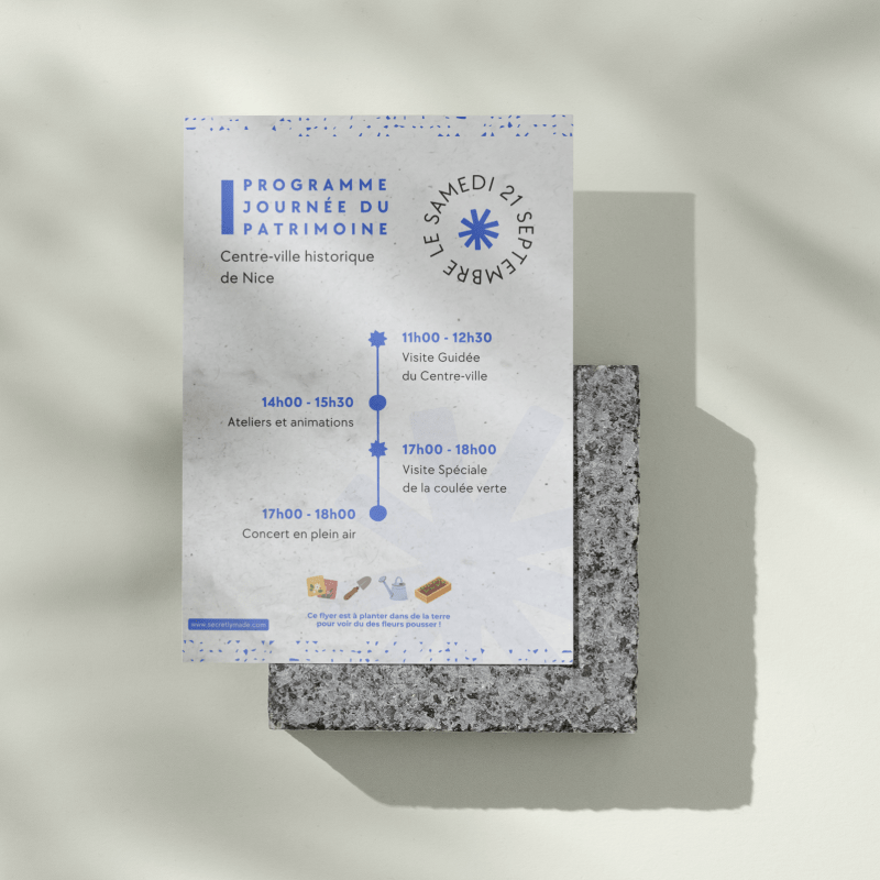 Flyer à planter A6 - 10,5 x 14,8 cm