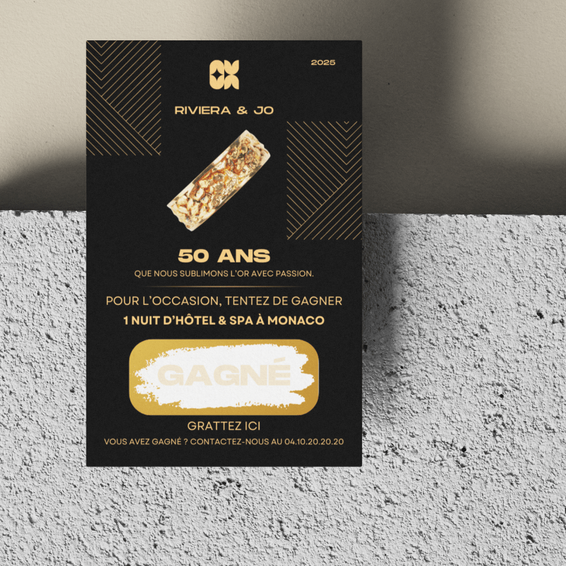 Ticket à gratter Eco -  55 x 85 mm - 1 zone