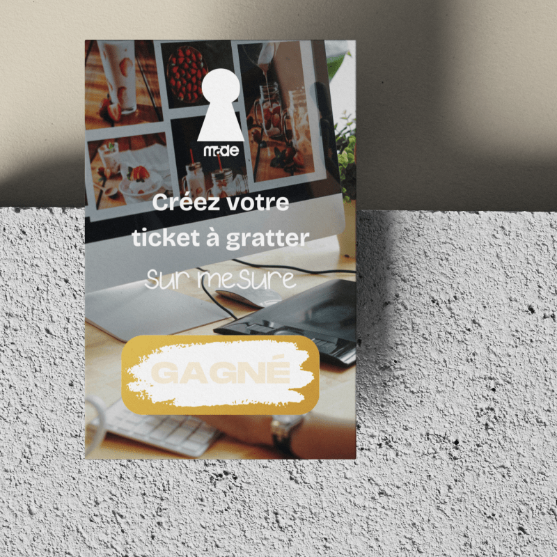 Ticket à gratter sur mesure